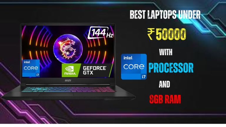 best laptops under 50000 with i7 processor and 8GB RAM